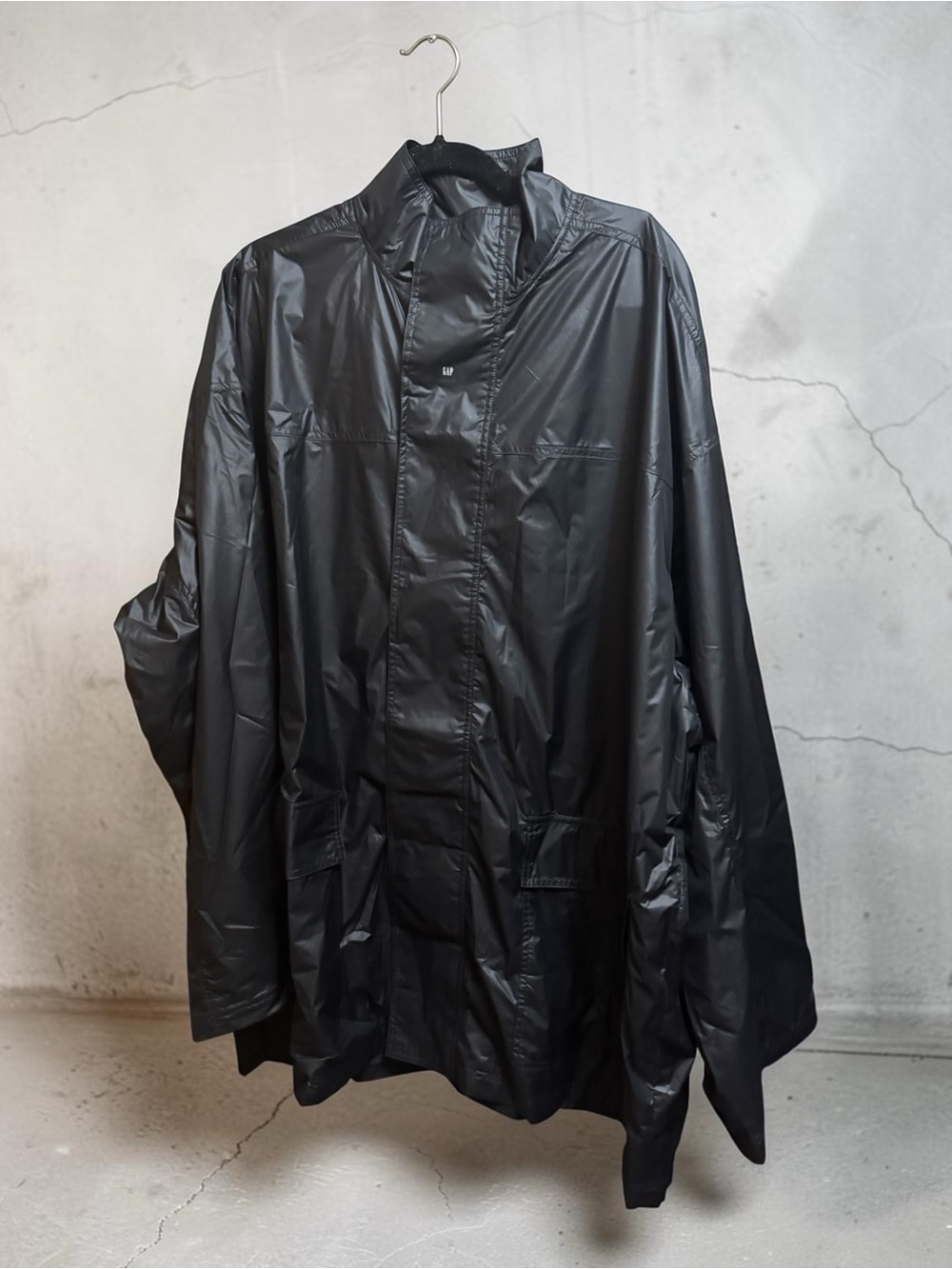 GAP YZY Men's Black Water-Resistant Raincoat